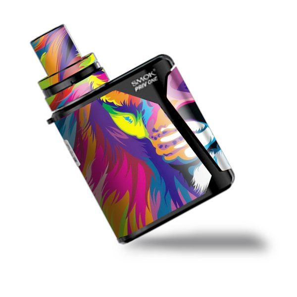Colorful Lion Abstract Paint Smok Priv One Skin Supply