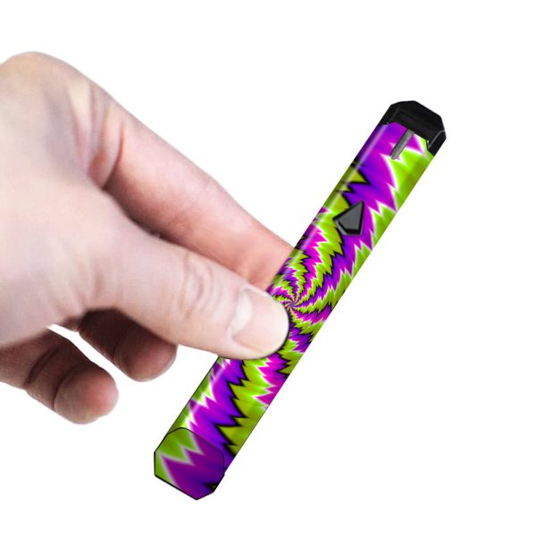 Psychedelic Moving Purple Green Swirls Limitless Pulse Ply Rock Skin Online now
