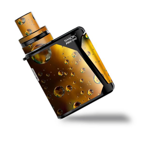 Gold Water Drops Droplets Smok Priv One Skin Discount