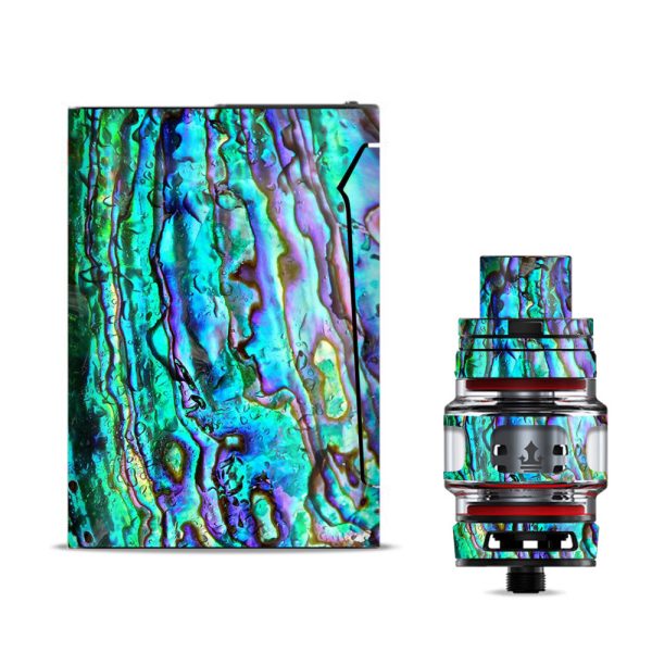 Abalone Ripples Green Blue Purple Shells Smok V-fin Skin For Discount