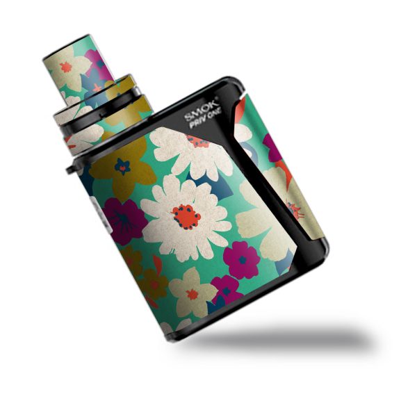 Vintage Flowers Daisy Print Smok Priv One Skin Online now