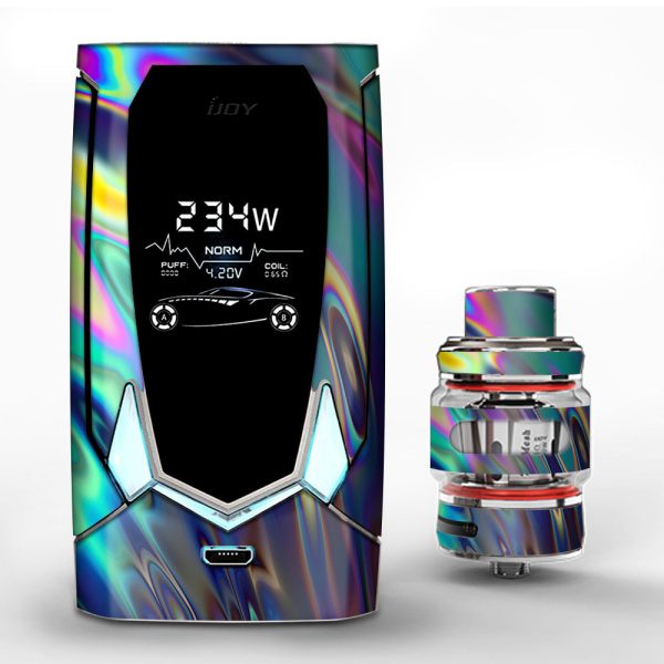 Oil Slick Opal Colorful Resin  iJoy Avenger 270 Skin Fashion