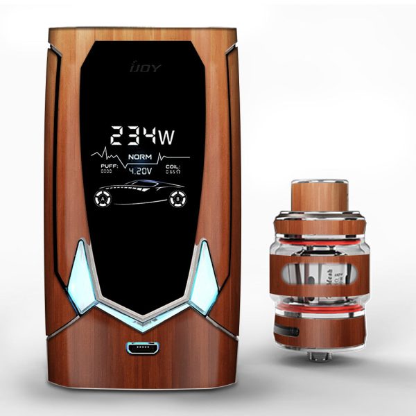 Smooth Maple Walnut Wood iJoy Avenger 270 Skin on Sale