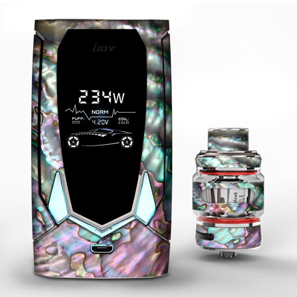 Abalone Pink Green Purple Sea Shell  iJoy Avenger 270 Skin Discount