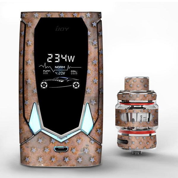 Patina Copper Stars Metal iJoy Avenger 270 Skin Online now