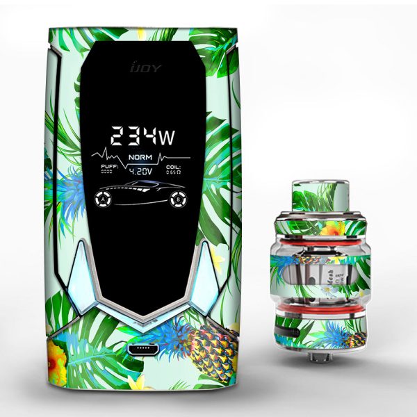 Tropical Floral Pattern Pineapple Palm Trees iJoy Avenger 270 Skin Fashion
