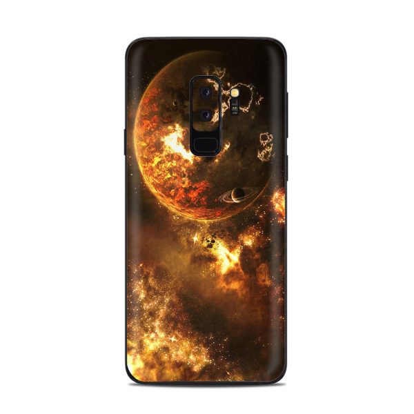 Planets Fire Saturn Rings Samsung Galaxy S9 Plus Skin Online Sale