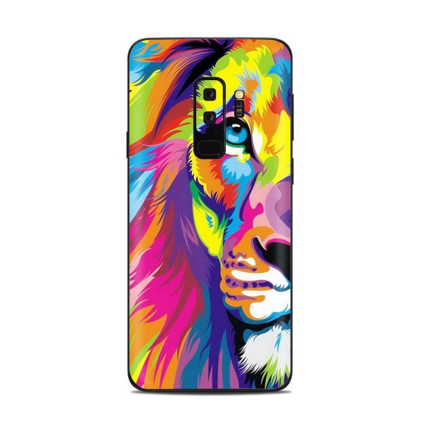 Colorful Lion Abstract Paint Samsung Galaxy S9 Plus Skin For Discount