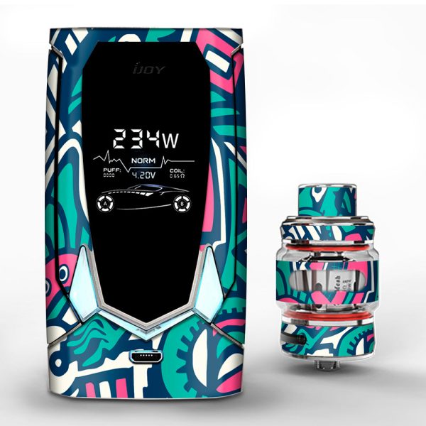 Green Gecko Abstract Pop Art iJoy Avenger 270 Skin Supply