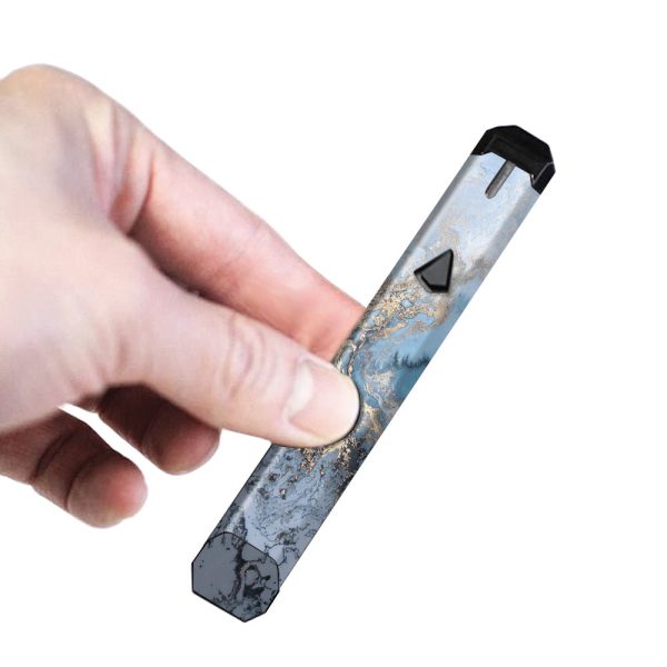 Blue Gold Grey Marble Pattern Clouds  Limitless Pulse Ply Rock Skin Discount