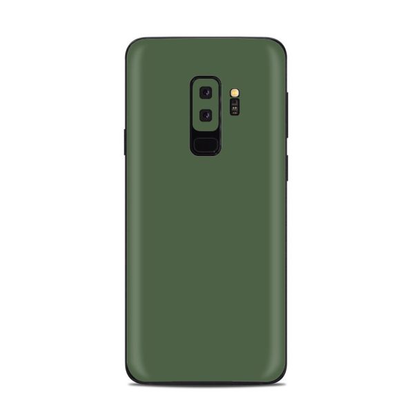 Solid Olive Green Samsung Galaxy S9 Plus Skin Online