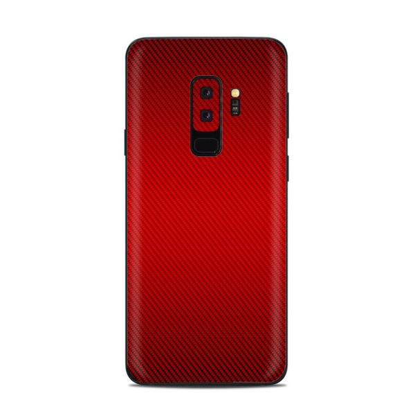 Red Carbon Fiber Graphite Samsung Galaxy S9 Plus Skin on Sale