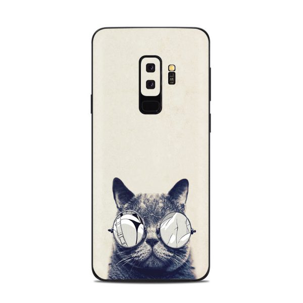 Cool Cat Kat Shades Glasses Tumblr Samsung Galaxy S9 Plus Skin For Discount