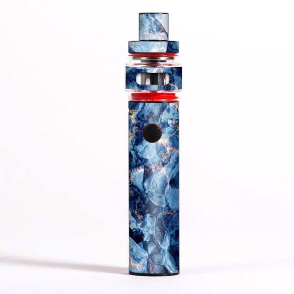 Heavy Blue Gold Marble Granite  Smok Pen 22 Light Edition Skin Cheap