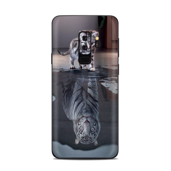 Kitten Reflection Of Lion Samsung Galaxy S9 Plus Skin For Cheap