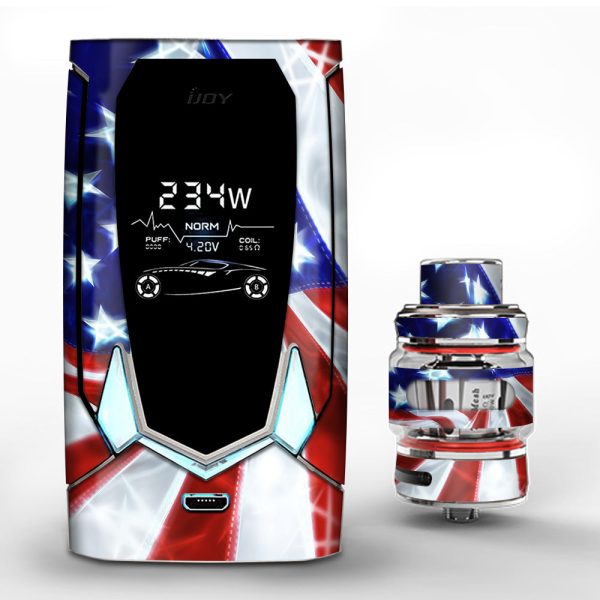 Electric American Flag U.S.A. iJoy Avenger 270 Skin Supply