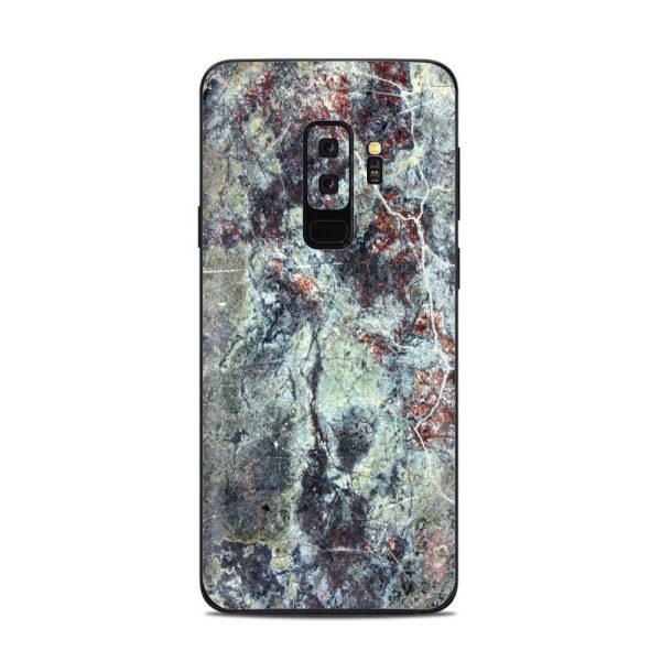Rough Marble Grey Red Blue Granite Samsung Galaxy S9 Plus Skin Sale