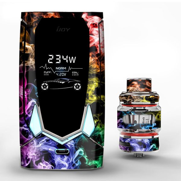 Colorful Smoke Blowing iJoy Avenger 270 Skin Discount
