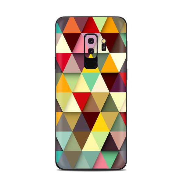 Colorful Triangles Pattern Samsung Galaxy S9 Plus Skin Online Sale