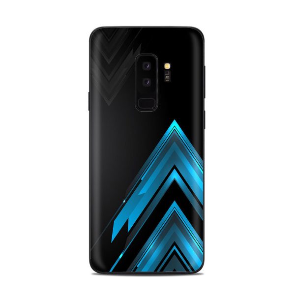 Black Blue Sharp Design Edge Samsung Galaxy S9 Plus Skin Fashion