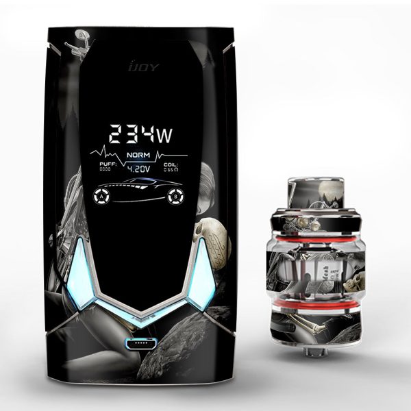 Biker Skeleton Full Moon Tattoo iJoy Avenger 270 Skin For Discount