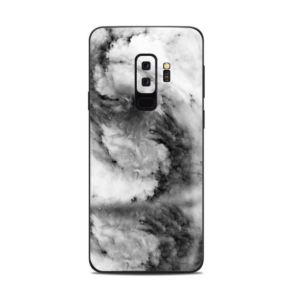Black White Swirls Marble Granite Samsung Galaxy S9 Plus Skin Supply