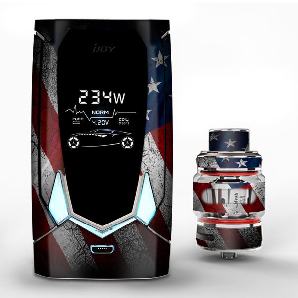 American Flag Distressed  iJoy Avenger 270 Skin Fashion