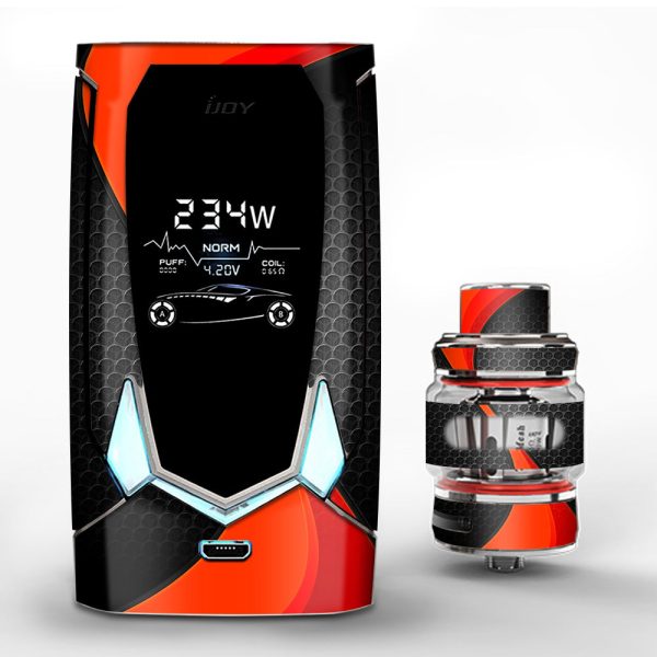 Red Twist Black Metallic iJoy Avenger 270 Skin Online