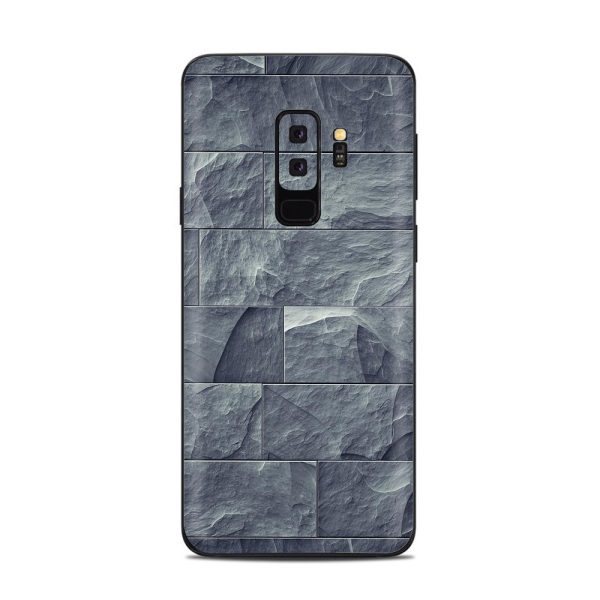 Grey Slate Panel Brick Wall Bricks Samsung Galaxy S9 Plus Skin Online Sale
