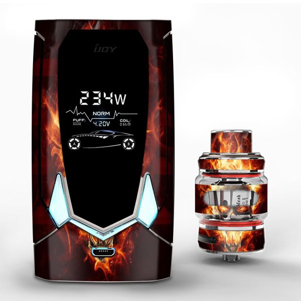 Fire Skull In Flames iJoy Avenger 270 Skin Hot on Sale
