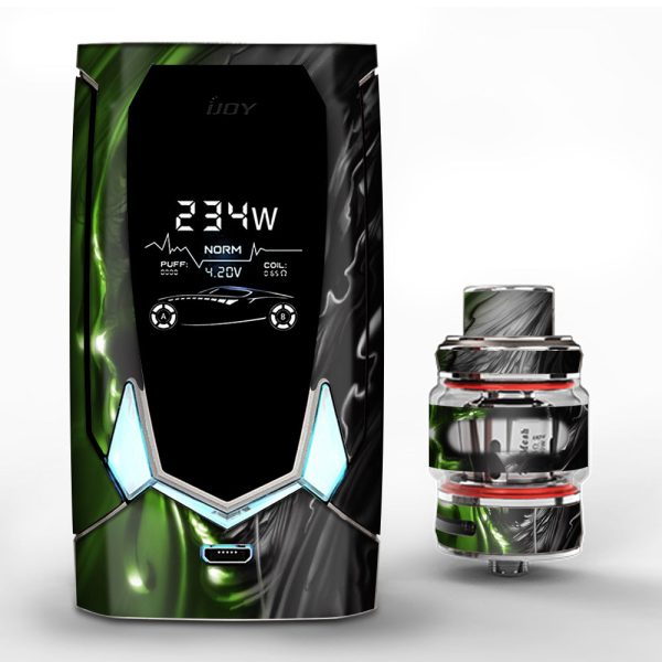 Dark Skull, Skeleton Neon Green iJoy Avenger 270 Skin For Sale