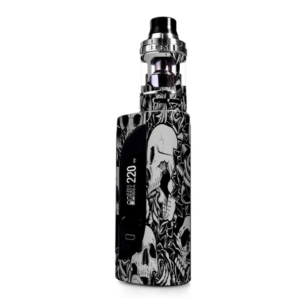 Skulls N Roses Black White Screaming eLeaf IKONN 220 Skin For Discount