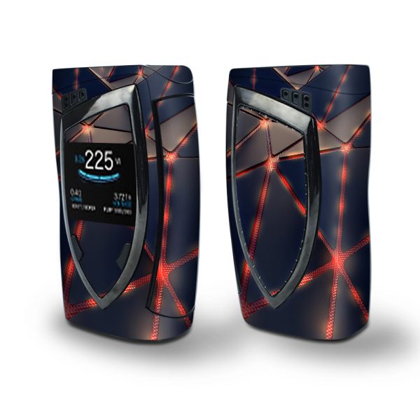 Skin Decal Vinyl Wrap for Smok Devilkin Kit 225w Vape (includes TFV12 Prince Tank Skins) skins cover  retro abstract art Fashion