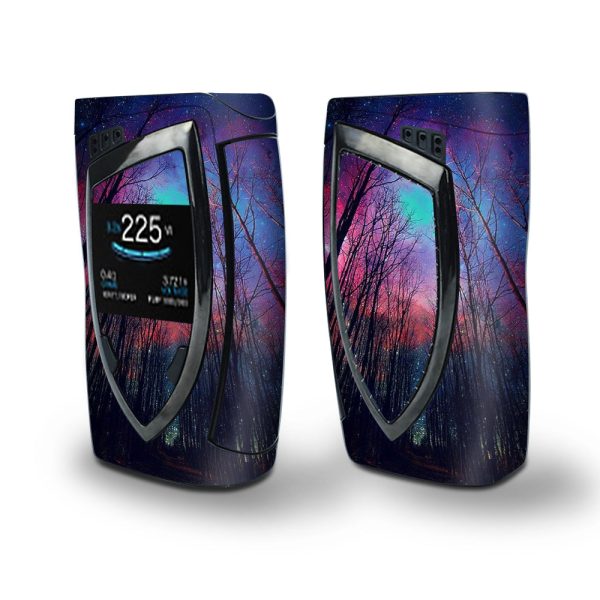 Skin Decal Vinyl Wrap for Smok Devilkin Kit 225w (includes TFV12 Prince Tank Skins) Vape Skins Stickers Cover   Galaxy Sky through Trees Forest For Discount