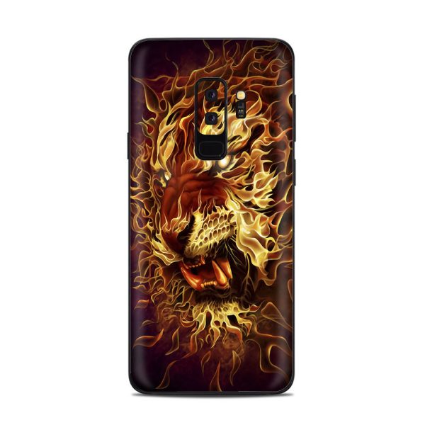 Tiger On Fire Samsung Galaxy S9 Plus Skin Cheap