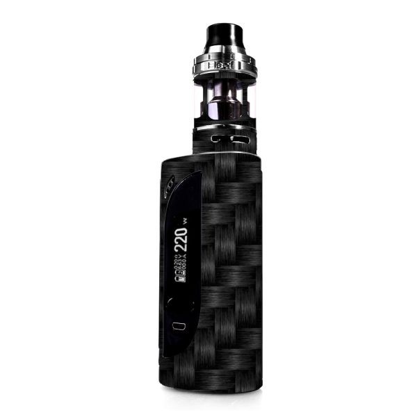 Black Grey Carbon Fiber Weave eLeaf IKONN 220 Skin Online Sale