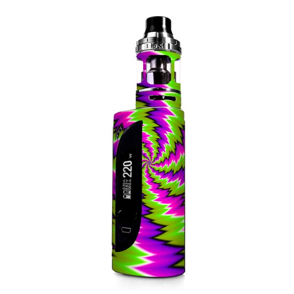 Psychedelic Moving Purple Green Swirls eLeaf IKONN 220 Skin Online Hot Sale