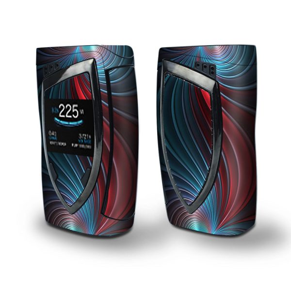 Skin Decal Vinyl Wrap for Smok Devilkin Kit 225w Vape (includes TFV12 Prince Tank Skins) skins cover  colorful swirl Online Hot Sale