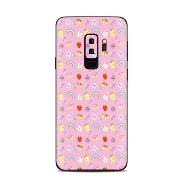 Pink Rainbows Strawberry Samsung Galaxy S9 Plus Skin For Cheap