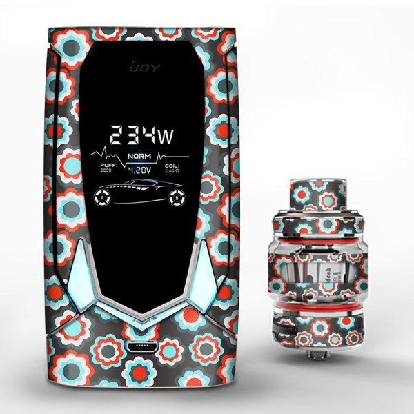 Retro Flowers iJoy Avenger 270 Skin Supply