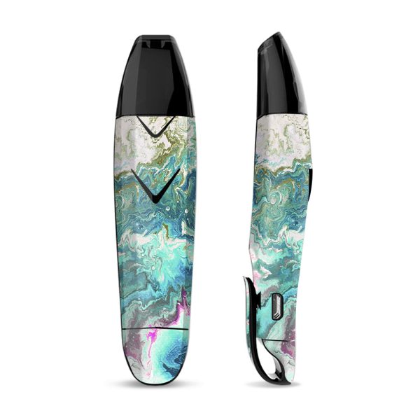 Skin Decal for Suorin Vagon  Vape   Marble Pattern Blue Ocean green Cheap