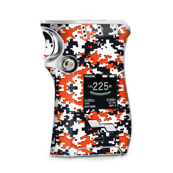 Digi Camo Team Colors Camouflage Orange Blue Smok Mag kit Skin Supply