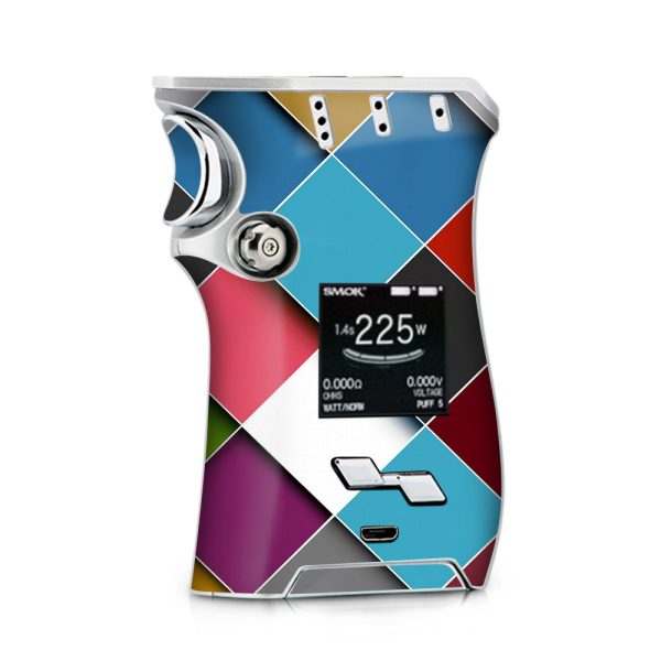 Colorful Geometry Pattern Smok Mag kit Skin For Cheap