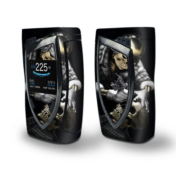 Skin Decal Vinyl Wrap for Smok Devilkin Kit 225w Vape (includes TFV12 Prince Tank Skins) skins cover  Skeleton tattooer, Skull tattooed Online Sale
