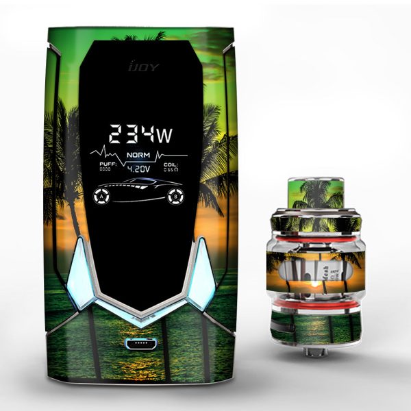 Sunset Palm Trees Ocean iJoy Avenger 270 Skin Online Hot Sale