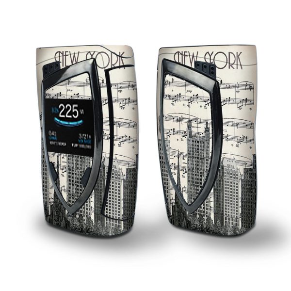 Skin Decal Vinyl Wrap for Smok Devilkin Kit 225w (includes TFV12 Prince Tank Skins) Vape Skins Stickers Cover   New York City Music Notes For Sale