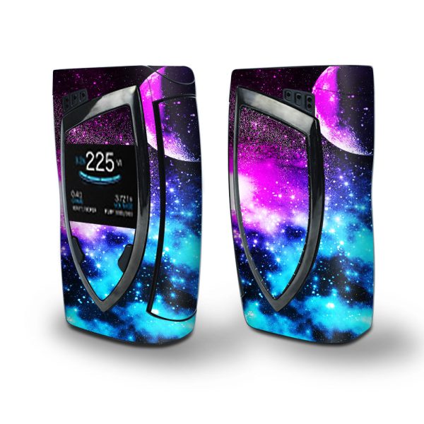 Skin Decal Vinyl Wrap for Smok Devilkin Kit 225w Vape (includes TFV12 Prince Tank Skins) skins cover   Galaxy Fluorescent Supply