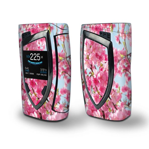 Skin Decal Vinyl Wrap for Smok Devilkin Kit 225w Vape (includes TFV12 Prince Tank Skins) skins cover   Cherry Blossom Online Sale