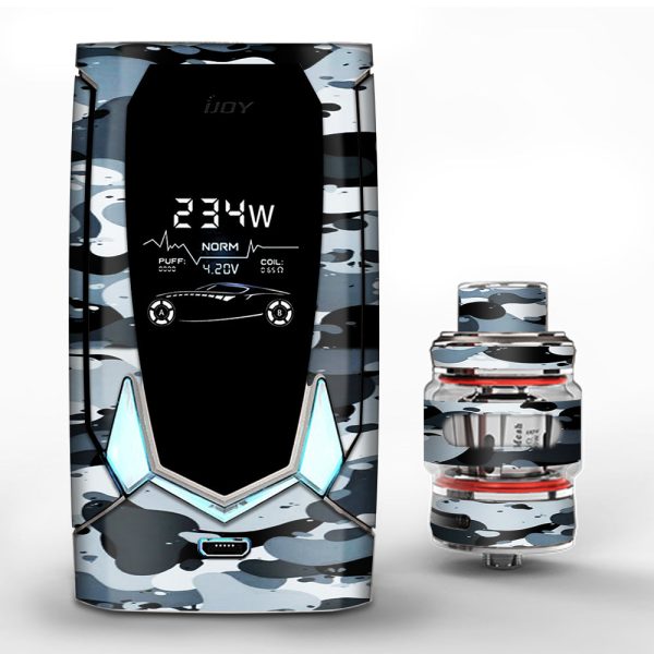 Grey Camouflage, Winter Camo iJoy Avenger 270 Skin Online Hot Sale