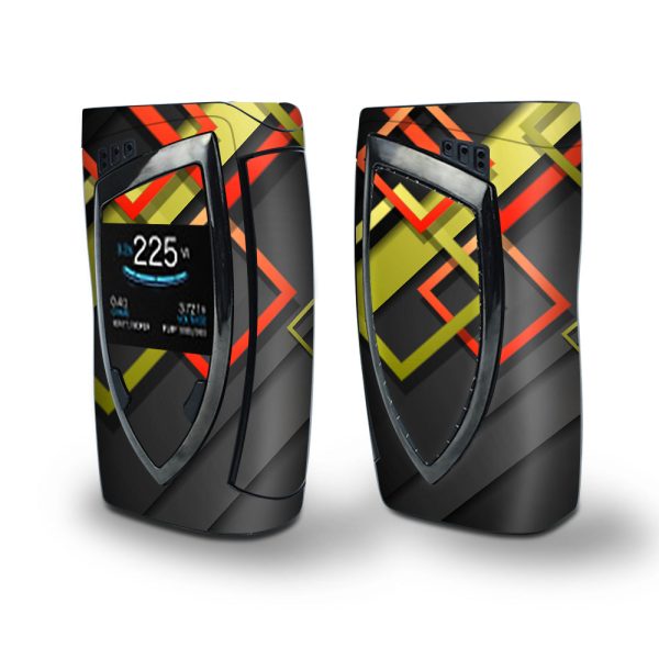 Skin Decal Vinyl Wrap for Smok Devilkin Kit 225w Vape (includes TFV12 Prince Tank Skins) skins cover  Tech Abstract For Cheap